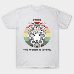 Sunset Gorgon / Stone, The World Is Stone T-Shirt